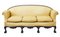 Vintage Chippendale Stil Revival Sofa aus geschnitztem Mahagoni 5