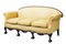 Vintage Chippendale Stil Revival Sofa aus geschnitztem Mahagoni 7