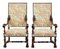 Antique French Carved Walnut Armchairs, Set of 2, Image 6