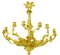 Antique French Gilded Ormolu 8 Arm Chandelier 2