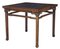 Großer chinesischer Tisch aus Hartholz mit Marmoreinsatz, 19. Jh. 1