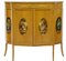 Late 19th-Century Sheraton Satinwood Inlaid & Painted Cabinet 1