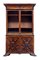 Antique Danish Carved Mahogany Bookcase 1