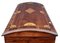 Cassa antica in legno di noce intarsiato con coperchio curvo, Immagine 6