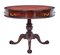 Amerikanischer Imperial Tisch aus Mahagoni mit Tischplatte in Trommel-Optik von Imperial Furniture, 1960er 1
