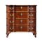 Mid-Century Walnut Baroque Style Chest of Drawers, 1950s, Image 1