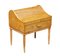 Birch Tambour Sewing Box on Stand, 1950s 1
