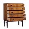 Small Mid-Century Walnut Chest of Drawers, 1960s 2