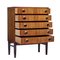 Small Mid-Century Walnut Chest of Drawers, 1960s, Image 2