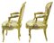 Antique Louis XV French Gilt Fauteuil Armchairs from Michard, Set of 2 7