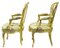 Antique Louis XV French Gilt Fauteuil Armchairs from Michard, Set of 2, Image 7