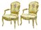 Antique Louis XV French Gilt Fauteuil Armchairs from Michard, Set of 2, Image 5