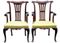 Fauteuils Style Chippendale Antiques en Acajou, Set de 2 1