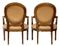 Antique French Carved Walnut Open Armchairs, Set of 2, Image 5