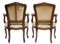 Antique French Walnut Armchairs, Set of 2, Image 4
