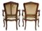 Fauteuils Antiques en Noyer, France, Set de 2 4