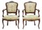 Antique French Walnut Armchairs, Set of 2 1