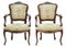 Antique French Walnut Armchairs, Set of 2, Image 1