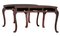 Antike chinesische rot lackierte halbrunde Tische, 19. Jh., 2er Set 3