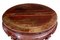 Antike chinesische rot lackierte halbrunde Tische, 19. Jh., 2er Set 5