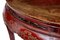Antike chinesische rot lackierte halbrunde Tische, 19. Jh., 2er Set 4