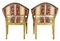 Antique Swedish Gilt & Ebonised Armchairs, Set of 2 4