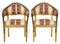 Antique Swedish Gilt & Ebonised Armchairs, Set of 2 3