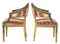 Antike schwedische vergoldete & ebonisierte Armlehnstühle, 2er Set 8