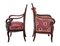 19th-Century Danish Mahogany Armchairs, Set of 4 3