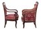 19th-Century Danish Mahogany Armchairs, Set of 4 6