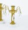 Ornate Cut Glass Candleholders, 1930s, Set of 2 1