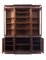 Antique Victorian Flamed Mahogany Breakfront Bookcase, Image 2