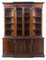 Antikes viktorianisches Breakfront Bücherregal aus geflammten Mahagoni 1