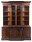 Antique Victorian Flamed Mahogany Breakfront Bookcase 1