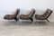 Vintage Brown Leather Armchairs, 1980s, Set of 3, Image 4