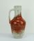 Vintage Red & Grey Floor Vase by Fridegart Glatzle for Karlsruher Majolika 1