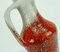 Vase de Plancher Rouge et Gris Vintage par Fridegart Glatzle pour Karlsruher Majolika 7