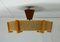 Teak, Sisal, & Plastic Ceiling Lamp from Temde, 1960s 7