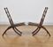 Antique Walnut Folding Side Chairs, 1870s, Set of 2 2