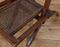 Klappbare antike Beistellstühle aus Nussholz, 1870er, 2er Set 7