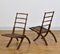 Antique Walnut Folding Side Chairs, 1870s, Set of 2 10