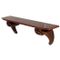 Art Deco Carved Walnut Console Table, 1920s, Image 1