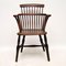 Antiker Windsor Chair aus windfarbenem Holzspan 3