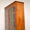 Antique Figured Walnut Two Section Bookcase 11