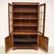 Antique Figured Walnut Two Section Bookcase 8