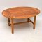 Table Basse pour Plateaux de Majordome Vintage en Bois de Style Géorgien 9