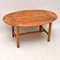Vintage Georgian Style Yew Wood Butlers Tray Coffee Table 9