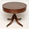 Vintage Mahogany Leather Top Drum Table, Image 1