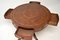 Vintage Mahogany Leather Top Drum Table 7