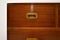 Vintage Military Campaign Mahogany Chest of Drawers 11